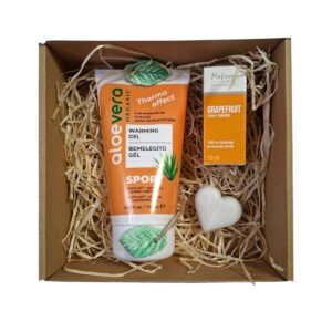 Vitalitás ajándékcsomag grapefruit illóolajjal és melegítő krémmel – Én Box Shop uniszex energizáló wellness box