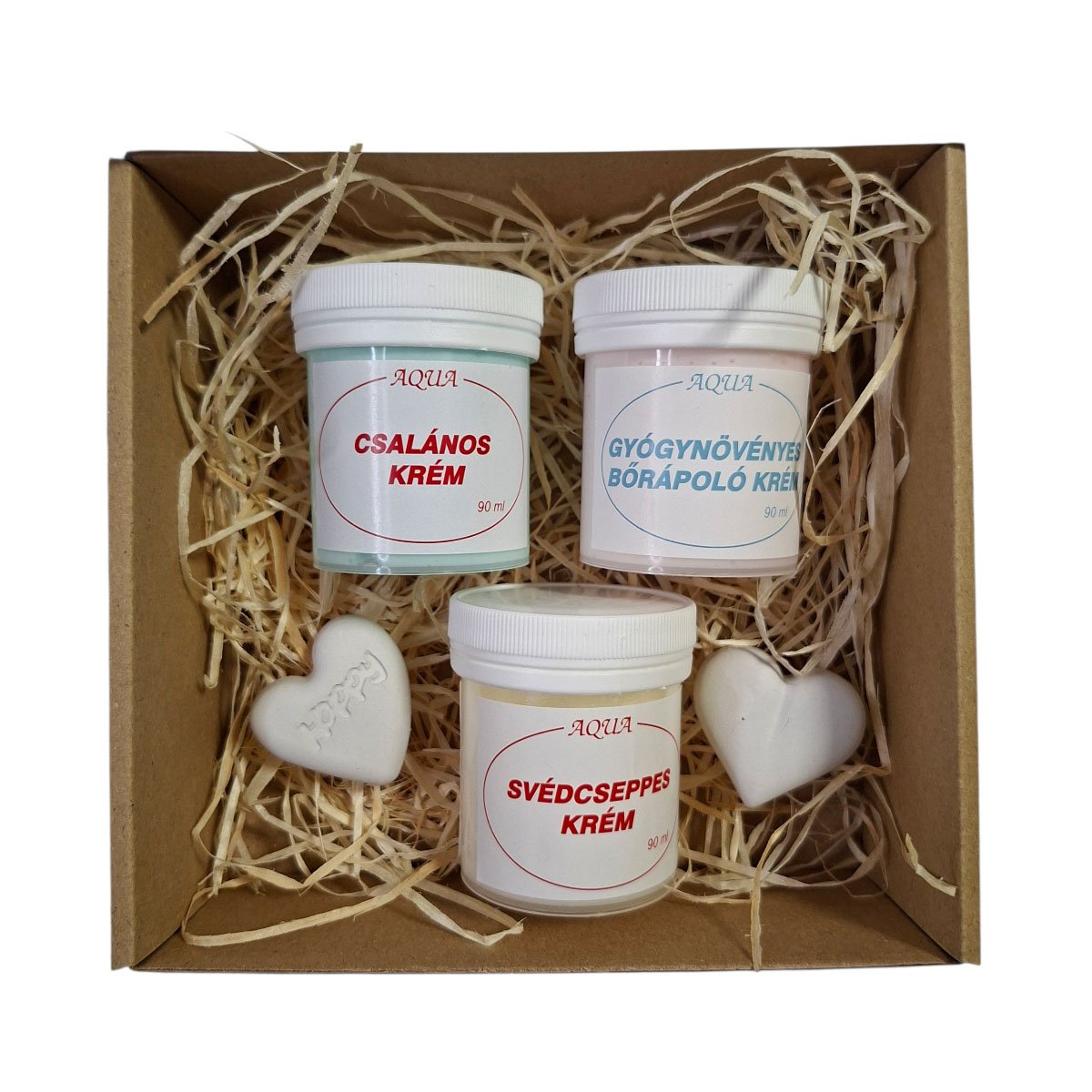 Harmónia ajándékcsomag három gyógyhatású krémmel – Én Box Shop természetes gyógynövényes wellness box