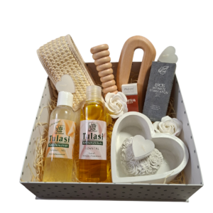 Érzéki Érintés XL páros wellness csomag – masszázsolajok, aromaterápia és intim kényeztető szett nagy díszdobozban