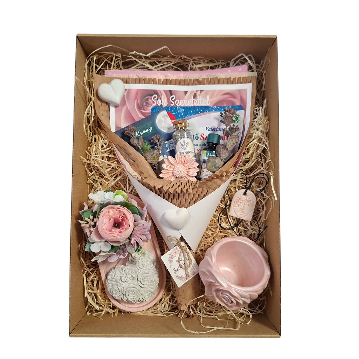 Álomszép Kozmetikum Csokor Ajándékbox – Én Box Shop prémium wellness ajándék nőknek
