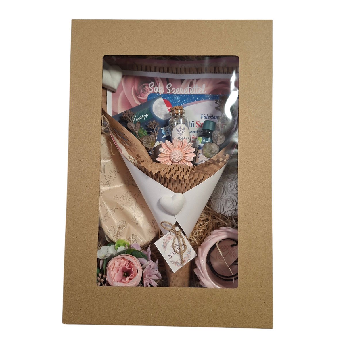 Álomszép Kozmetikum Csokor Ajándékbox – Én Box Shop prémium wellness ajándék nőknek