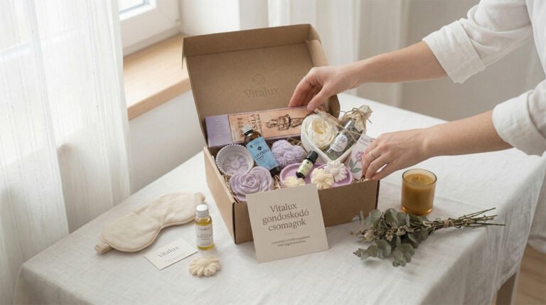 önszeretet ajándékcsomag Én Box Shop illatos testápolókkal és természetes termékekkel